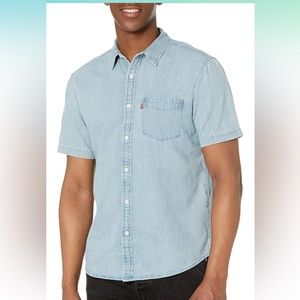 Levi's Men's Classic 1 Pocket Short Sleeve Button Up Shirt NWT 3xl